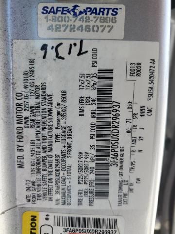 2013 Ford Fusion Titanium Phev