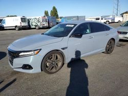 Salvage cars for sale at Hayward, CA auction: 2021 Honda Accord Sport SE