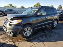 Salvage cars for sale at Littleton, CO auction: 2010 Hyundai Santa FE Limited