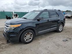 Salvage cars for sale at Homestead, FL auction: 2015 Ford Explorer XLT