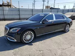 Salvage cars for sale at Sun Valley, CA auction: 2019 Mercedes-Benz S MERCEDES-MAYBACH S650