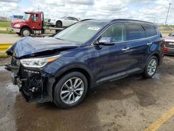 Salvage cars for sale at Woodhaven, MI auction: 2017 Hyundai Santa FE SE