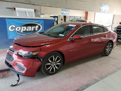 Salvage cars for sale at Angola, NY auction: 2017 Chevrolet Malibu LT