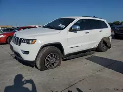 Salvage cars for sale at Grand Prairie, TX auction: 2018 Jeep Grand Cherokee Limited