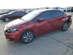 Salvage cars for sale at Grand Prairie, TX auction: 2020 Nissan Versa SV