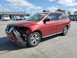 Salvage cars for sale at Tulsa, OK auction: 2017 Nissan Pathfinder S