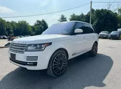 Salvage cars for sale at Brookhaven, NY auction: 2016 Land Rover Range Rover Supercharged