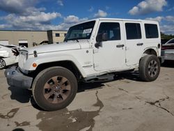 Jeep salvage cars for sale: 2015 Jeep Wrangler Unlimited Sahara