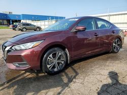 Salvage cars for sale at Woodhaven, MI auction: 2020 Nissan Sentra SV