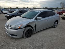 Salvage cars for sale at Kansas City, KS auction: 2014 Nissan Sentra S