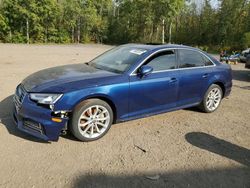 Salvage cars for sale at Cookstown, ON auction: 2018 Audi A4 Progressiv