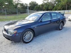 Vehiculos salvage en venta de Copart Fort Pierce, FL: 2005 BMW 745 I