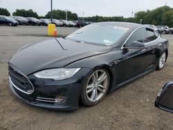 Salvage cars for sale at East Granby, CT auction: 2013 Tesla Model S