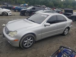 Mercedes-Benz salvage cars for sale: 2004 Mercedes-Benz C 240 4matic