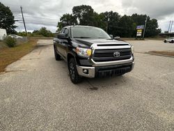 Salvage trucks for sale at North Billerica, MA auction: 2015 Toyota Tundra Double Cab SR