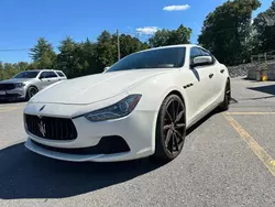 Salvage cars for sale at North Billerica, MA auction: 2016 Maserati Ghibli S