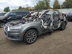 Salvage cars for sale at New Britain, CT auction: 2017 Audi Q7 Prestige