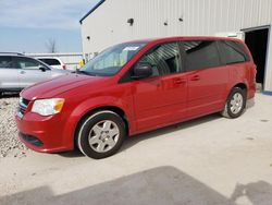 Salvage cars for sale at Appleton, WI auction: 2012 Dodge Grand Caravan SE