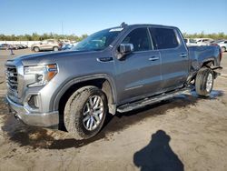 Salvage cars for sale at Fresno, CA auction: 2021 GMC Sierra K1500 SLT