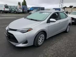 Salvage cars for sale from Copart Hayward, CA: 2018 Toyota Corolla L