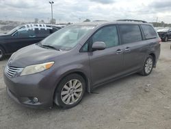 Salvage cars for sale at Indianapolis, IN auction: 2011 Toyota Sienna XLE