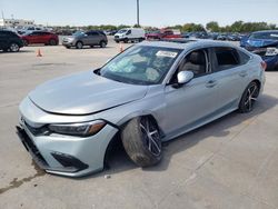 Salvage cars for sale at Grand Prairie, TX auction: 2022 Honda Civic Touring