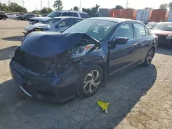 Honda Vehiculos salvage en venta: 2017 Honda Accord LX