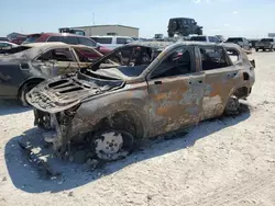 Salvage cars for sale at Haslet, TX auction: 2021 Hyundai Santa FE Blue