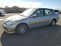 Honda salvage cars for sale: 2005 Honda Civic EX