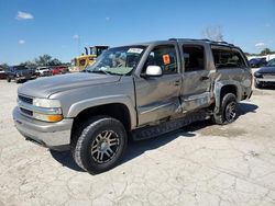 Salvage cars for sale at Kansas City, KS auction: 2001 Chevrolet Suburban K1500