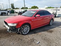 Salvage cars for sale from Copart Miami, FL: 2015 Audi A4 Premium Plus