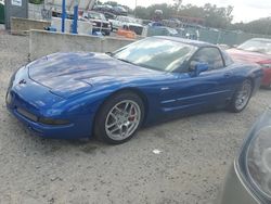 Salvage cars for sale at Riverview, FL auction: 2002 Chevrolet Corvette Z06