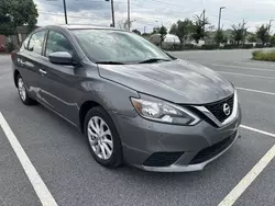 Salvage cars for sale at York Haven, PA auction: 2018 Nissan Sentra S