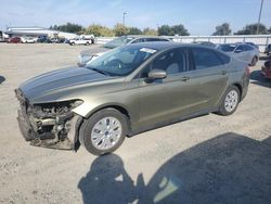 Salvage cars for sale at Sacramento, CA auction: 2013 Ford Fusion S