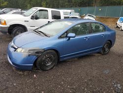 Salvage cars for sale at Graham, WA auction: 2008 Honda Civic LX