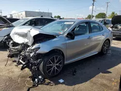 Salvage cars for sale at Chicago Heights, IL auction: 2021 Toyota Camry SE