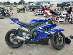 Salvage motorcycles for sale at Tanner, AL auction: 2006 Yamaha YZFR6 L