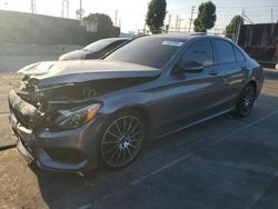 Salvage cars for sale at Wilmington, CA auction: 2018 Mercedes-Benz C300