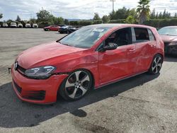 Salvage cars for sale at San Martin, CA auction: 2016 Volkswagen GTI S/SE