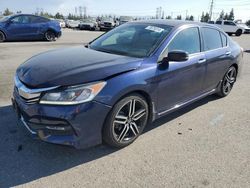 Salvage cars for sale at Rancho Cucamonga, CA auction: 2017 Honda Accord Sport