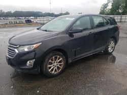 Salvage cars for sale at Dunn, NC auction: 2018 Chevrolet Equinox LS