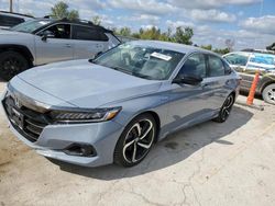 Salvage cars for sale at Pekin, IL auction: 2022 Honda Accord Hybrid Sport