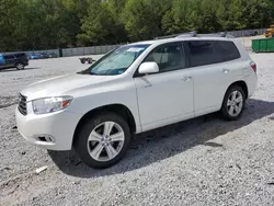 Salvage cars for sale at Gainesville, GA auction: 2008 Toyota Highlander Limited