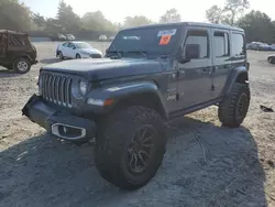 Jeep Wrangler salvage cars for sale: 2022 Jeep Wrangler Unlimited Sahara