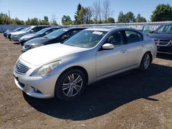 Salvage cars for sale from Copart Bowmanville, ON: 2012 Infiniti G37