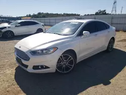 Salvage cars for sale at Anderson, CA auction: 2016 Ford Fusion Titanium