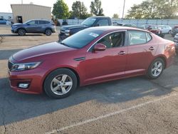 Salvage cars for sale at Moraine, OH auction: 2015 KIA Optima LX