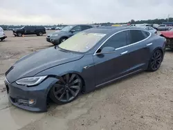 Salvage cars for sale at Houston, TX auction: 2018 Tesla Model S