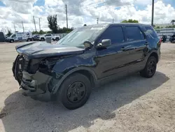 Salvage cars for sale from Copart Miami, FL: 2016 Ford Explorer Police Interceptor