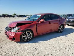 Salvage cars for sale at San Antonio, TX auction: 2010 Lexus IS 250